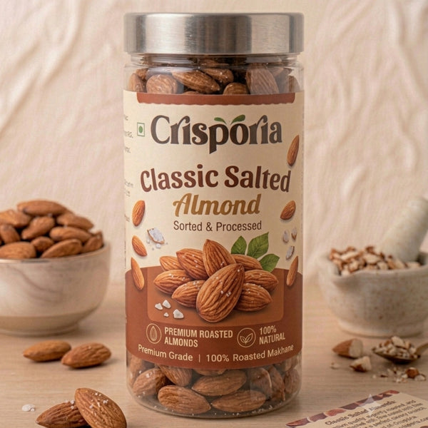 Classic Salted Almonds | Slow-Roasted Golden Crunch