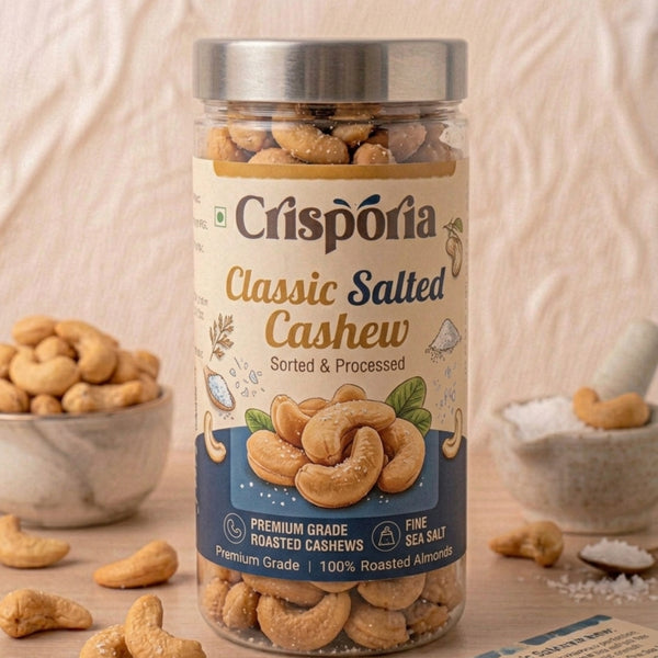 Classic Salted Cashews | Buttery Golden Crunch