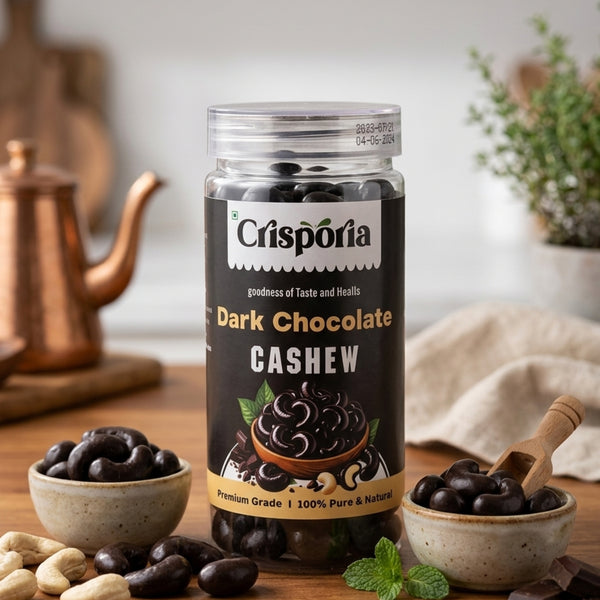 Dark Chocolate Cashews | Rich Cocoa Butter Crunch
