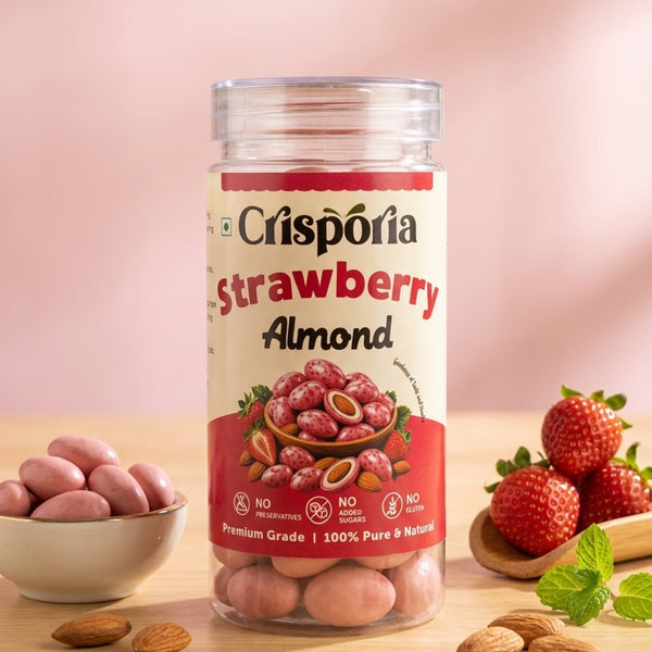 Strawberry Glazed Almonds | Fruity Velvet Crunch